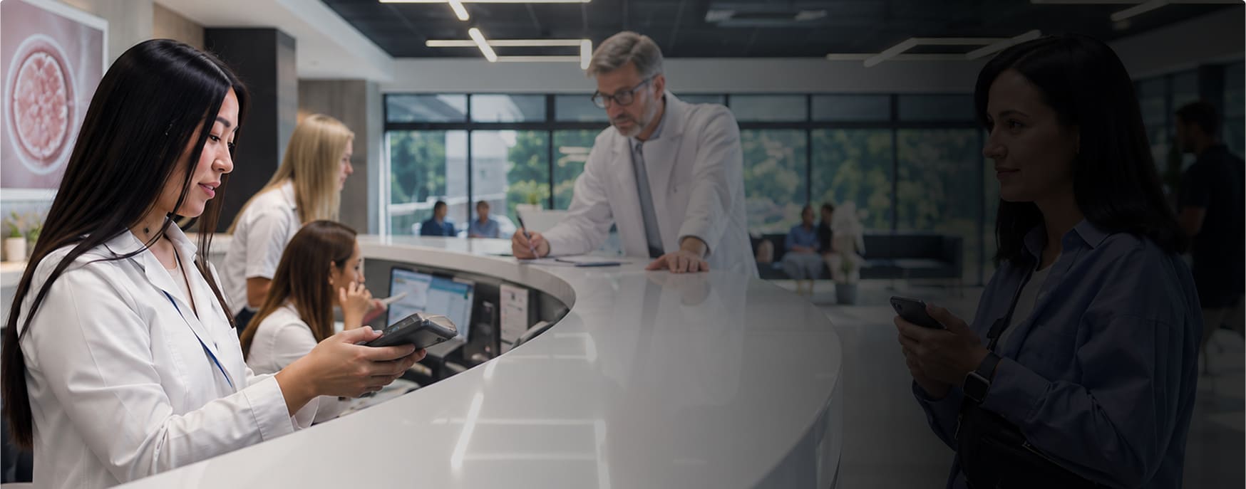 Clinic billing and genetics workflows managed inside one EMR