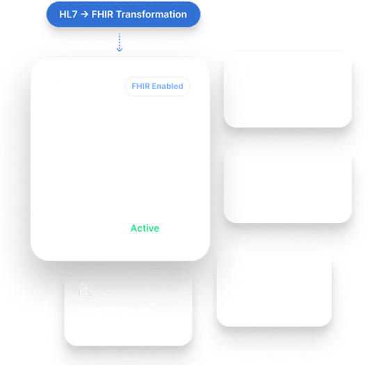 FHIR enablement dashboard visual